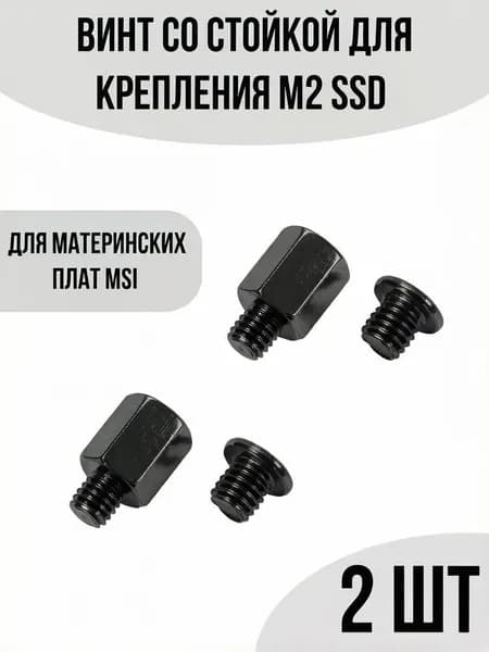 Винт со стойкой для крепления M.2 SSD 2шт для материнской платы MSI