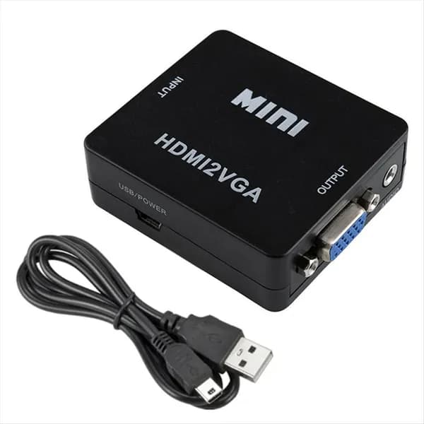 Преобразователь Адаптера 1080P -Совместимый В VGA Для ПК, Ноутбука, Телевизора, Черный