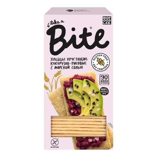 Хлебцы кукурузно-рисовые Take a Bite хрустящие с морской солью 150 г