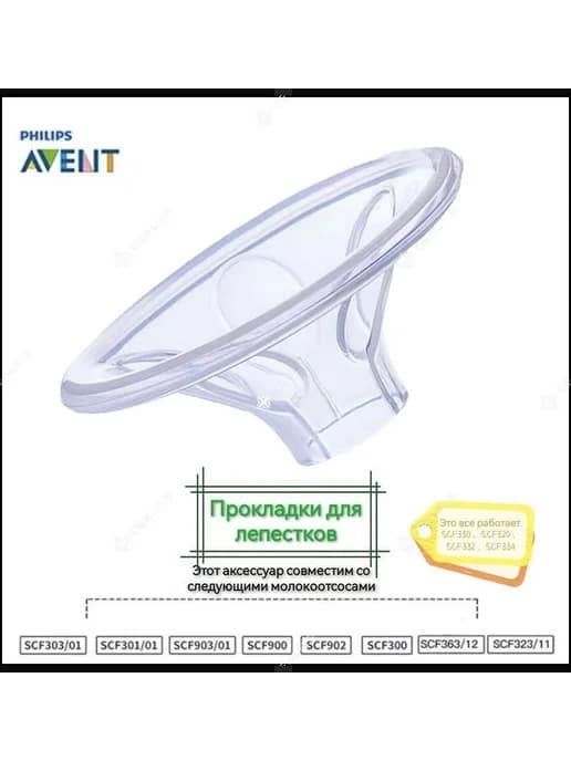 Силиконовые лепестки для молокоотсоса AVENT SCF902 903 301 3…