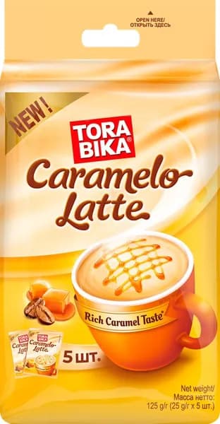 Torabika Напиток кофейный Caramelo Latte 125 г