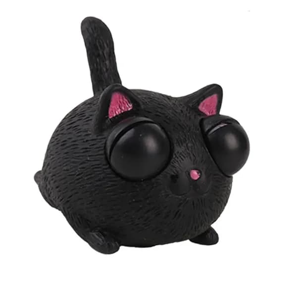 Кошки с выпученными глазами антистресс-игрушка, Черный