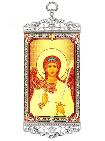 Икона-хоругвия "Ангел- Хранитель" на подвесе