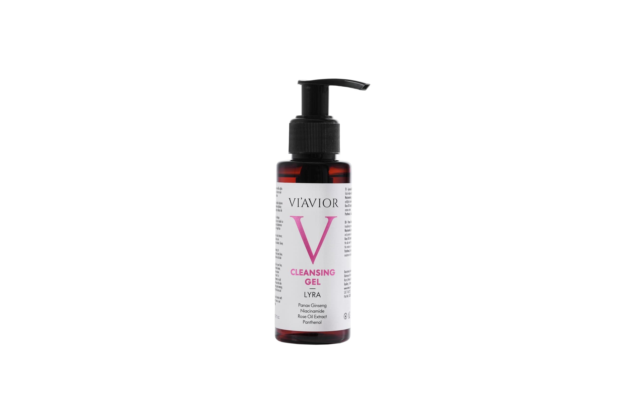 VI'AVIOR Lyra Cleansing Gel Очищающий гель с розовой эссенцией, 100 мл