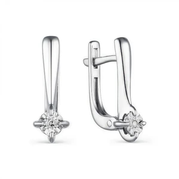 GOLDEN EAGLE Серьги ювелирные Серебро 925 пробы