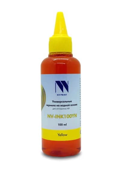 Чернила NV Print для HP на водной основе (100 ml) Yellow