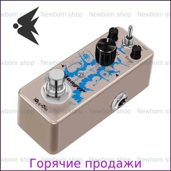 Flanger Эффект-педаль: Классический Винтажный Аналоговый Флэнжер со Статическим Фильтром, Металлический Корпус
