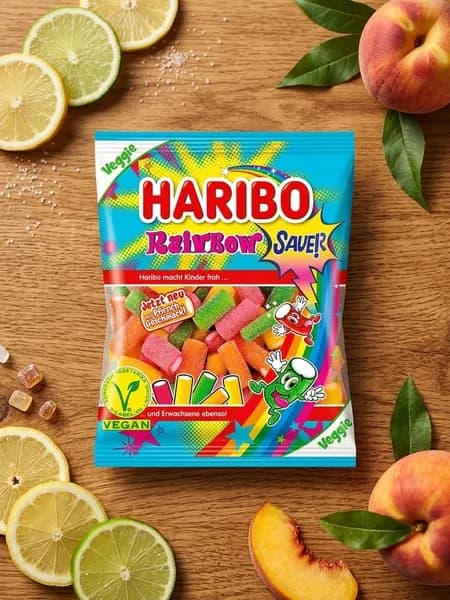 Жевательный мармелад Haribo Rainbow Fizz (Balla Balla Sauer) 160 г