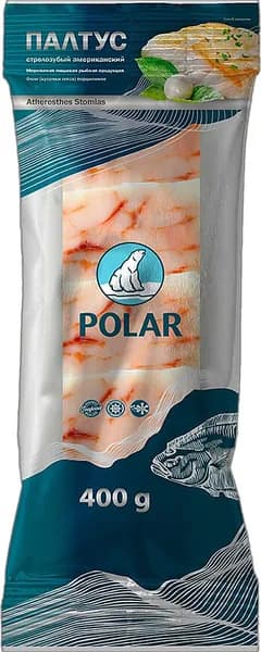 Палтус филе замороженное 400 г, Polar
