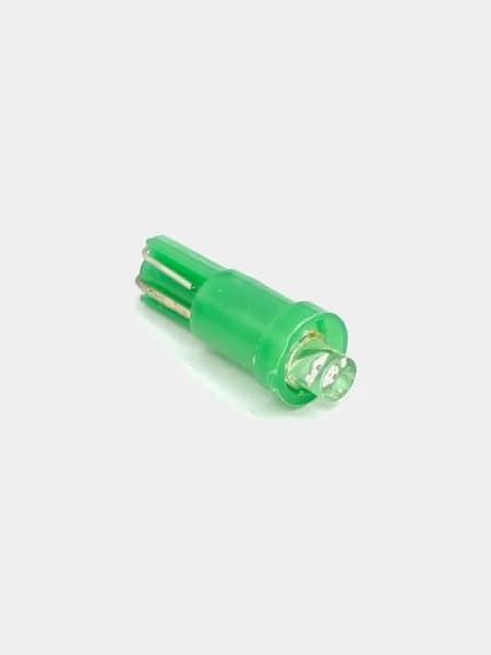 Лампа авто LED T5 3мм 12v 100гр зелен