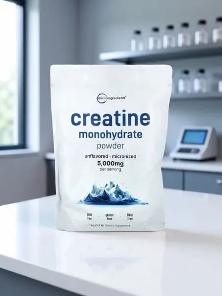 Моногидрат креатина, без добавок, 1 кг Micro Ingredients (США)