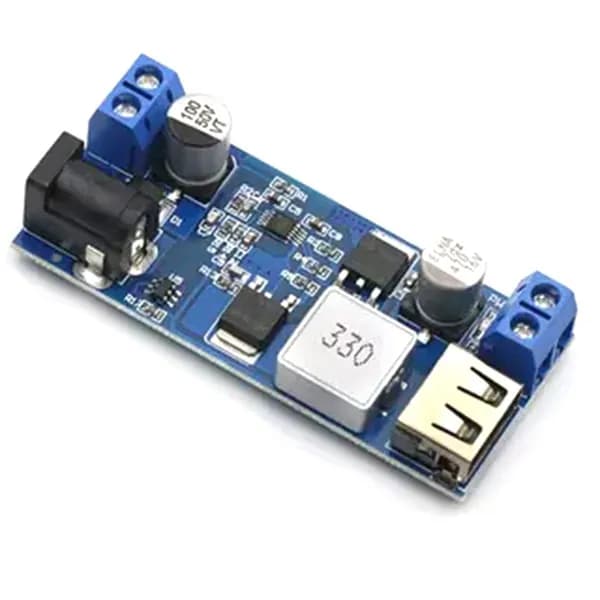 Понижающий USB-Модуль Зарядки DC-DC 24 В/12 В До 5 В 5 А