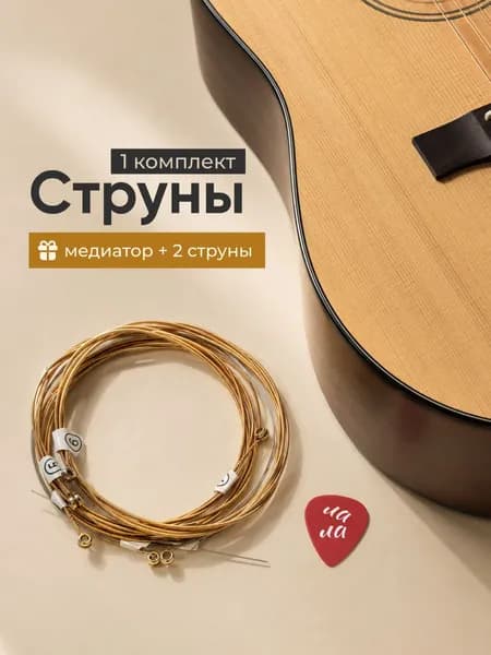 Струны металлические для акустической гитары SSY