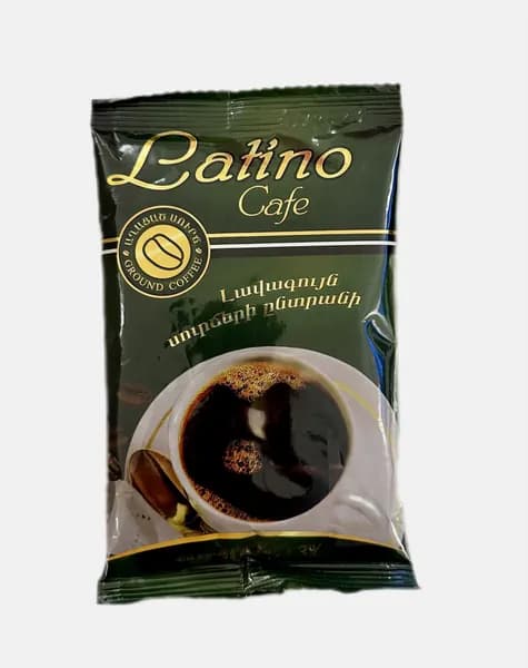 Кофе ЛАТИНО 2 шт по 100 г натуральный молотый кофе для турки