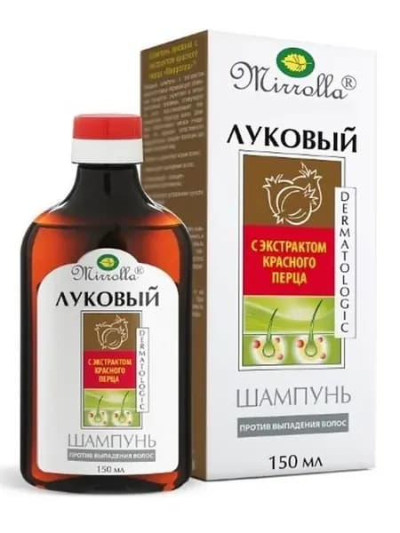 мирролла шампунь луковый с экстрактом красного перца 150мл