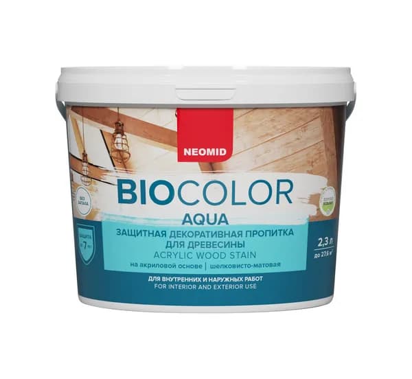 Защитная декор.пропитка BIO COLOR aqua орех (2.3л)