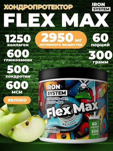 Комплекс для суставов и связок Flex Max Глюкозамин, Хондроитин, МСМ (порошок)