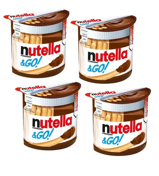 Бисквитные палочки NUTELLA & GO с шоколадной пастой, 4 шт по 52 гр. (Германия)