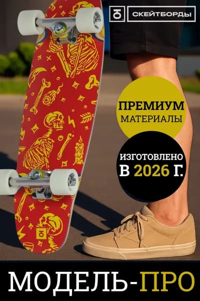 Круизер скейтборд Юнион MYPHICAL CRUSER деревянный взрослый, скейт круизер для города, колеса 63 мм, готовый к катанию