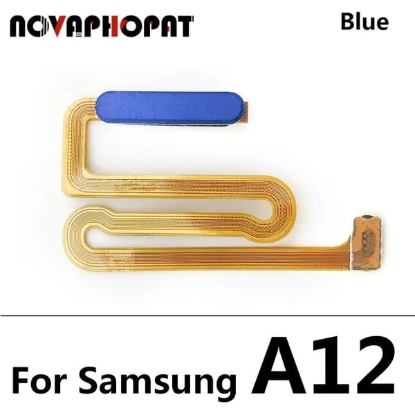 Шлейф Кнопки Включения Для Samsung Galaxy A12, M12, M12s, A13 4G / 5G (без Сканера Отпечатков),синий