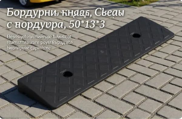 Бордюрный пандус,Съезд с бордюра,50*13*3