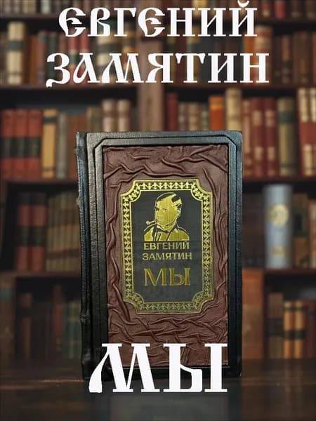 Мы книга Евгения Замятина в кожаном переплёте, подарочное издание