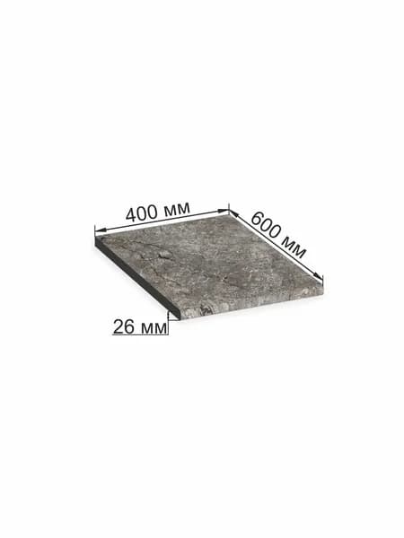 Столешница Мрамор Черный 400*600 26мм