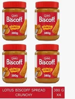 Хрустящая карамельная паста Lotus Biscoff 380x4 r