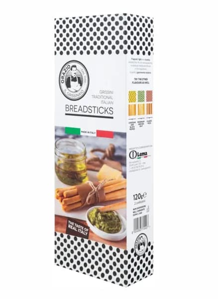 Гриссини традиционные BREADSTICKS, Orazio il Grissinaio, 120 г, Италия