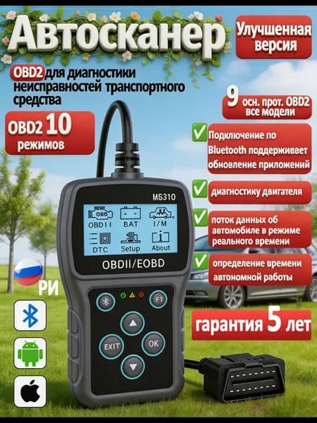 Автосканер для диагностики автомобиля obd2