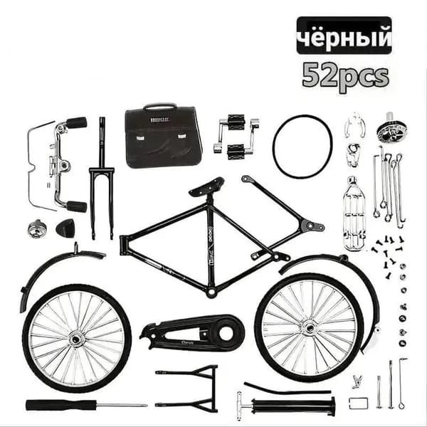 Сборная модель велосипеда 1 10 конструктор металлический