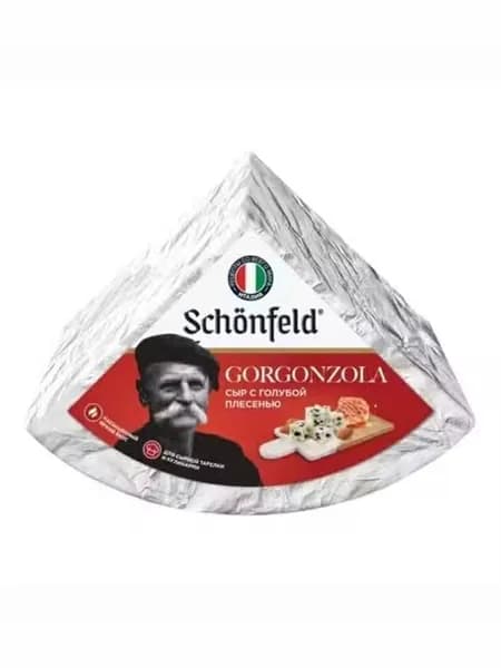 Сыр мягкий Schonfeld Gorgonzola Schonfeld с голубой плесенью 55% БЗМЖ 1 кг