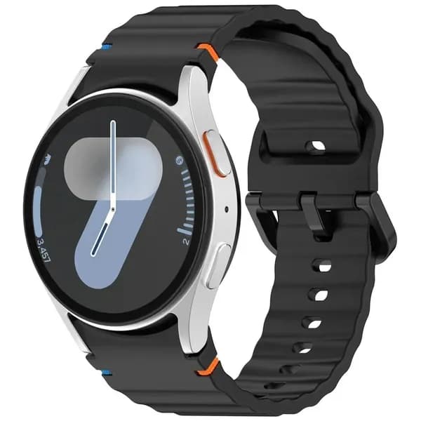 Силиконовый ремешок для часов для Samsung Galaxy Watch 7/6/5/4 44 мм 40 мм 5 Pro Wave спортивный ремешок Galaxy Watch FE/6 Classic 47 мм 43 мм