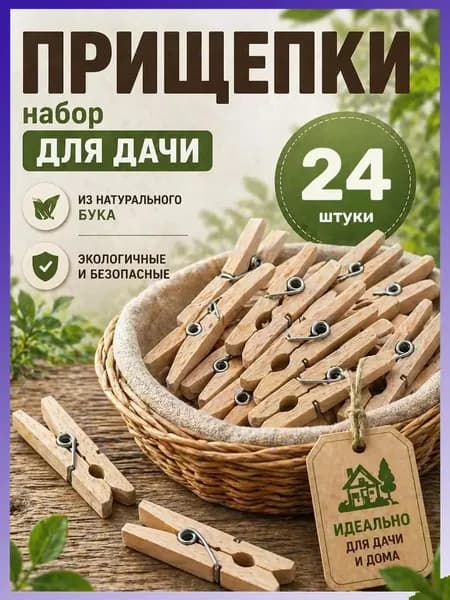 Прищепки для белья 24 шт.