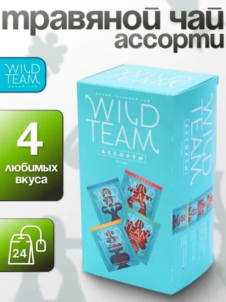 АССОРТИ травяного чая 24 пак WILD TEAM / Вайлдтим