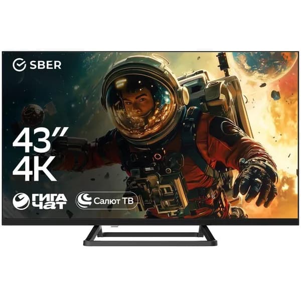 SBER Телевизор Line S 43″ 4K UHD, черный