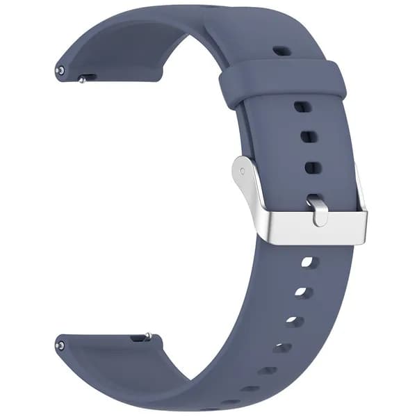 Силиконовый ремешок для CMF Watch Pro2 и Pro1, серый, с металлической застёжкой