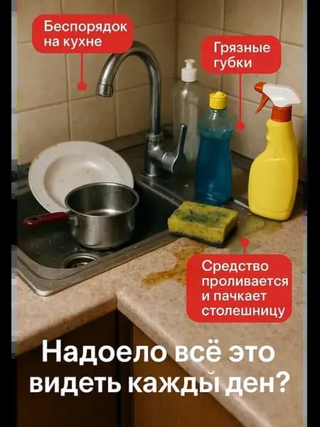 Диспенсер для мыла с подставкой для губки