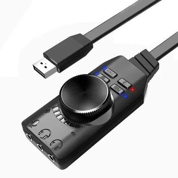 Звуковая карта GS3 с отключаемым микрофоном и поддержкой 7.1