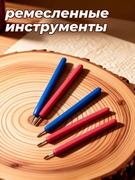 Инструменты для квиллинга с металлическими перьями, 5 штук, для объемной работы с бумагой
