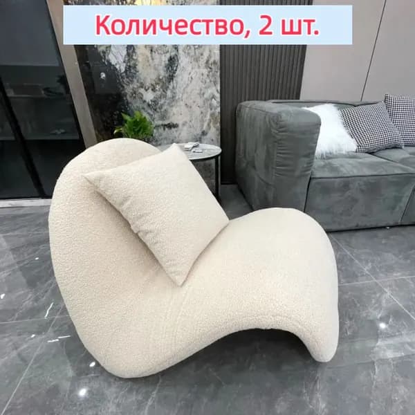 Комплект мягкой мебели, обивка Жаккард, Мех искусственный