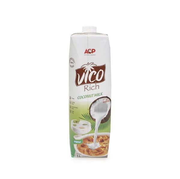 Молоко кокосовое VICO 100% мякоть кокоса 1 л, Вьетнам
