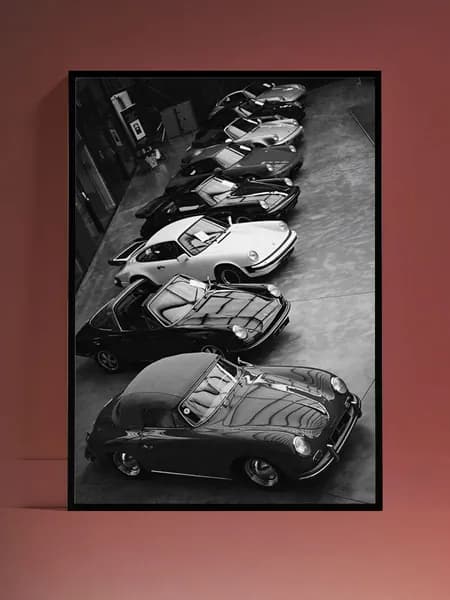 Стильный постер Porsche без рамы (29,7х42см)