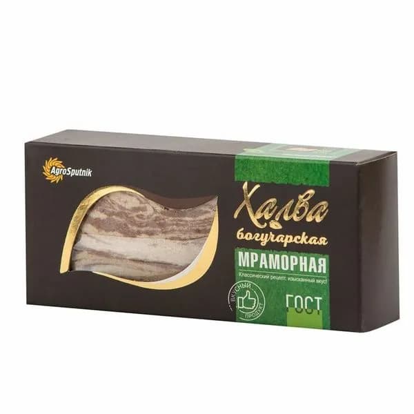 Богучарская халва подсолнечная мраморная 250 гр - 2 шт