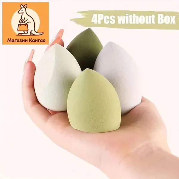 Мягкий Спонж Для Макияжа Подходит Для Сухого И Влажного Нанесения Тонального Крема И Хайлайтера