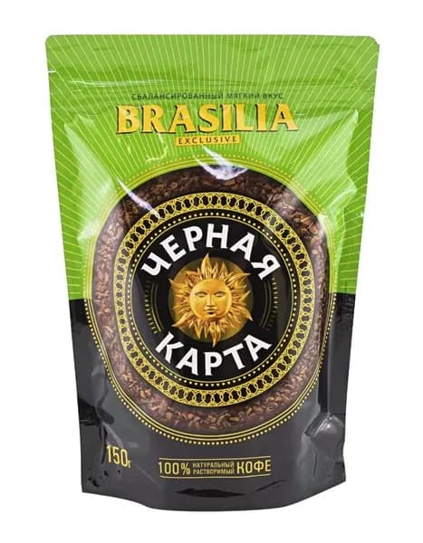 Кофе растворимый Черная карта Эксклюзив пак. 150 г