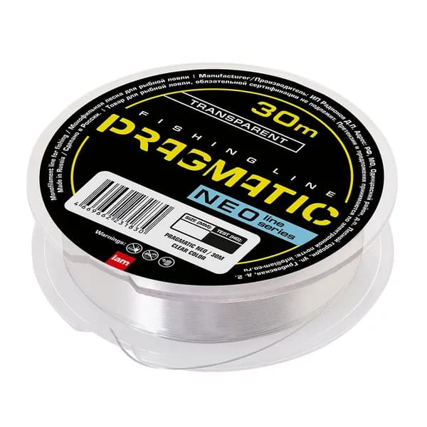 Монофильная леска для рыбалки / рыболовная леска PRAGMATIC NEO 30м 0.14 мм 1 шт.