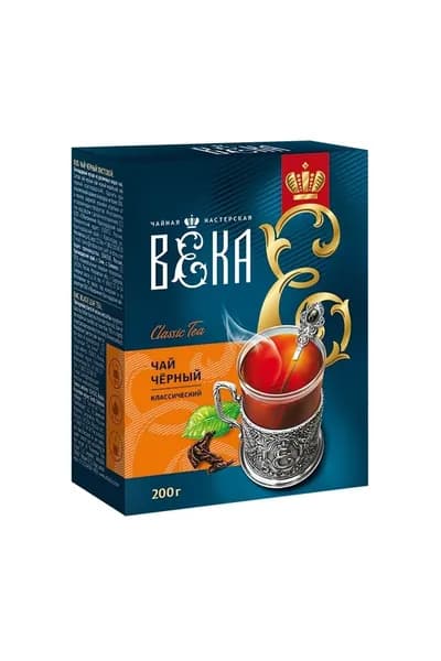 Чай черный Чайная мастерская ВЕКА Классический, листовой, 200 гр