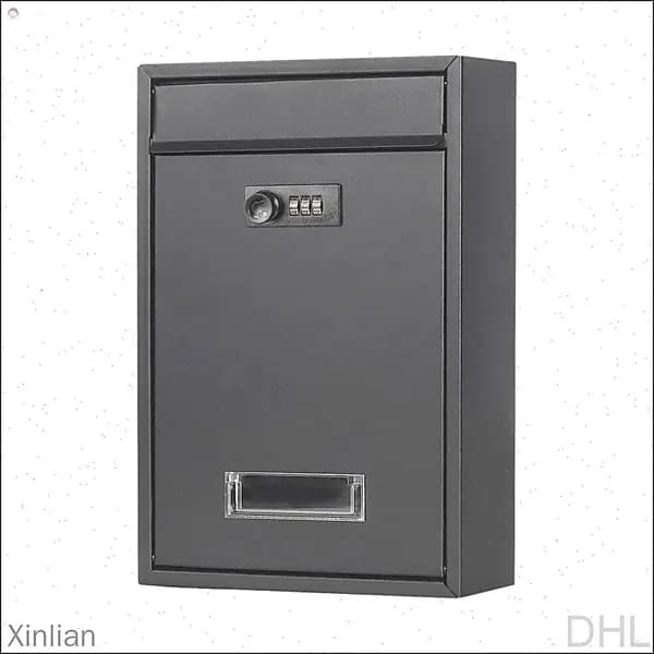 Почтовый ящик 320 мм x 217 мм x 84 мм, черный матовый