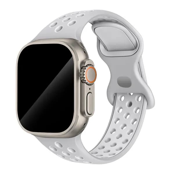 Спортивный силиконовый ремешок для Apple Watch Series 1-11 , SE , Ultra , Ultra 2 и 3 42mm 44mm 45mm 46mm 49mm, двухцветный дышащий браслет для смарт-часов